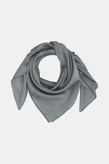 Vakko Jakarlı Twill İpek Eşarp - Çerçeve - Füme