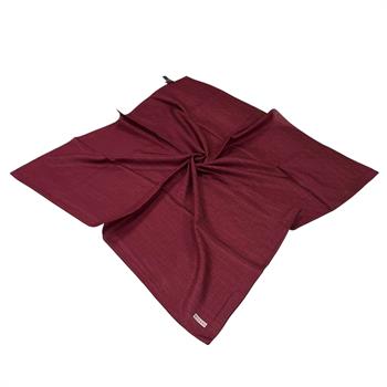 Vakko Pamuk İpek Eşarp - Helezon Monogram - Bordo