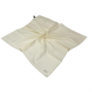 Vakko Pamuk İpek Eşarp - Helezon Monogram - Ekru