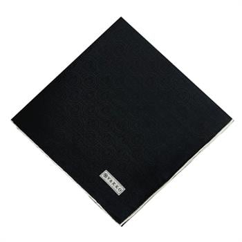 Vakko Pamuk İpek Eşarp - Helezon Monogram - Siyah