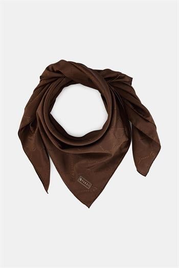 Vakko Pamuk İpek Eşarp - Hologram - Acı Kahve