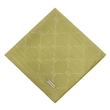 Vakko Pamuk İpek Eşarp - Monogram - Açık Yeşil