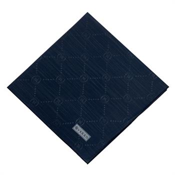 Vakko Pamuk İpek Eşarp - Monogram - Koyu Lacivert