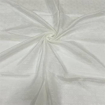 Vakko Pamuk İpek Eşarp - Yeni Hologram - Beyaz Lacivert