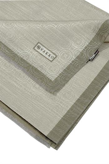 Vakko Pamuk İpek Şal - Helezon Monogram - Taş