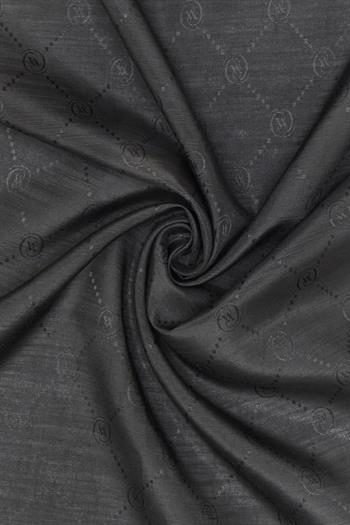 Vakko Pamuk İpek Şal - Hologram - Siyah Krem