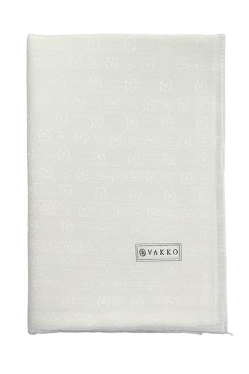 Vakko Pamuk İpek Şal - Yeni Hologram - İnci Beyaz