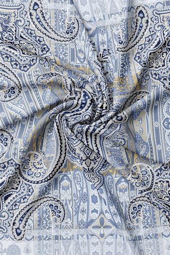 Vakko Twill İpek Eşarp - 2688-68 Lacivert