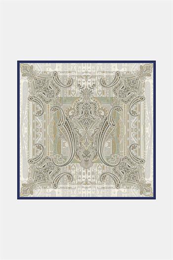 Vakko Twill İpek Eşarp - 2688-69 Ekru