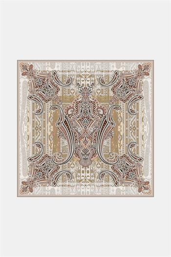 Vakko Twill İpek Eşarp - 2688-71 Bej