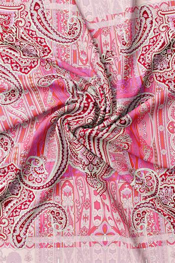 Vakko Twill İpek Eşarp - 2688-72 Kırmızı