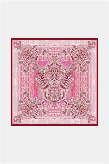 Vakko Twill İpek Eşarp - 2688-72 Kırmızı