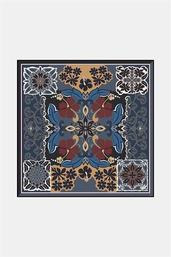 Vakko Twill İpek Eşarp - 2688-81 Gri