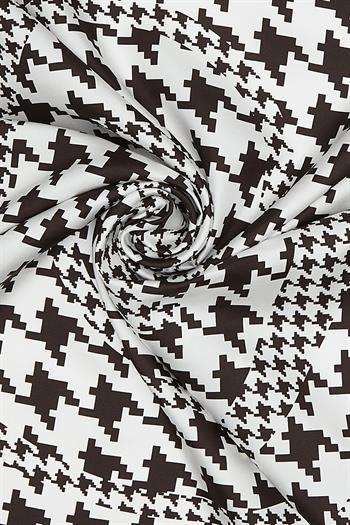 Vakko Twill İpek Eşarp - 27263 - Kahverengi