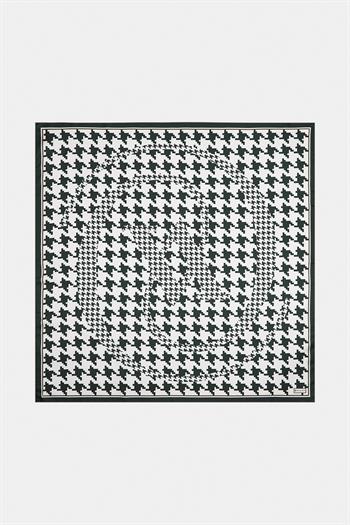 Vakko Twill İpek Eşarp - 27263 - Koyu Zümrüt