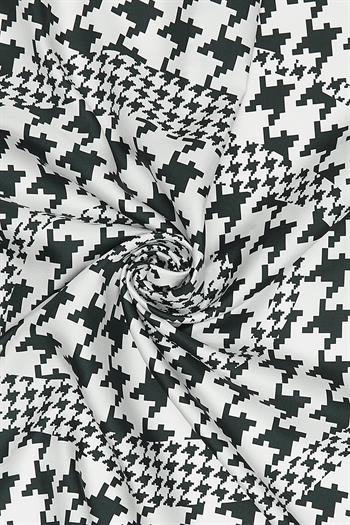 Vakko Twill İpek Eşarp - 27263 - Koyu Zümrüt