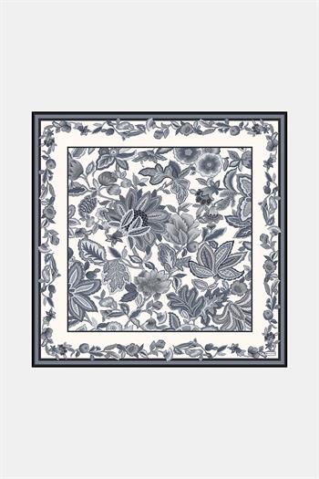 Vakko Twill İpek Eşarp - 2799-87 Antrasit