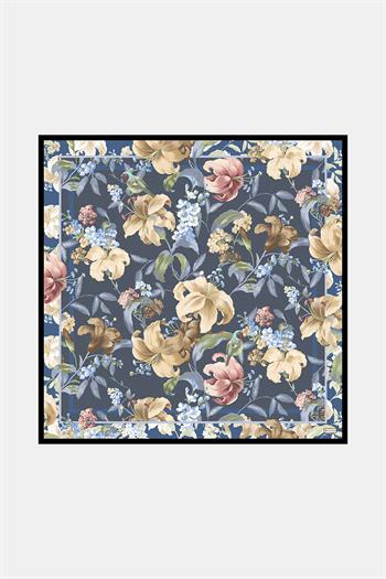 Vakko Twill İpek Eşarp - 3172-16 Antrasit