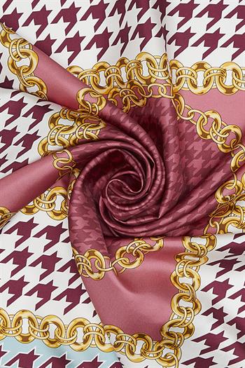 Vakko Twill İpek Eşarp - 36259 - Pembe