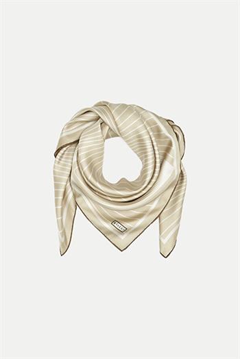 Vakko Twill İpek Eşarp - 40550 - Krem Beyaz