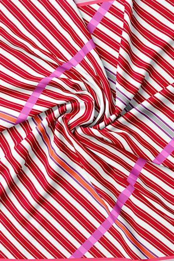 Vakko Twill İpek Eşarp - 41092 - Kırmızı Fuşya