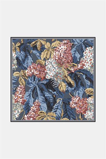 Vakko Twill İpek Eşarp - 4145-54 Antrasit