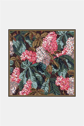 Vakko Twill İpek Eşarp - 4145-56 Kahve