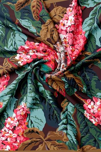 Vakko Twill İpek Eşarp - 4145-56 Kahve