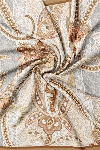 Vakko Twill İpek Eşarp - 4145-64 Açık Kahve