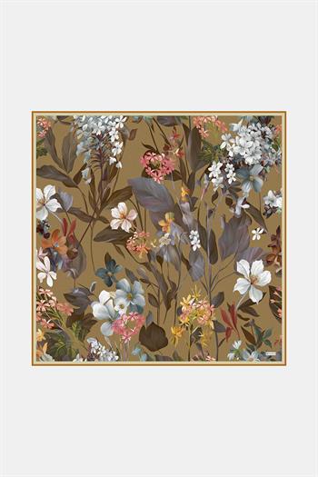 Vakko Twill İpek Eşarp - 4145-89 Camel