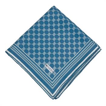 Vakko Twill İpek Eşarp - Özel Seri - Açık Kot Mavi