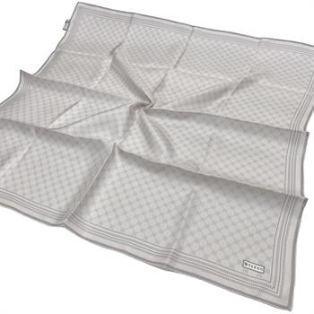 Vakko Twill İpek Eşarp - Özel Seri - Açık Taş