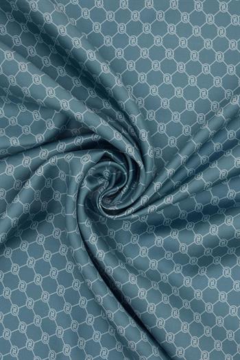 Vakko Twill İpek Eşarp - Özel Seri - Gök Mavi