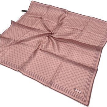 Vakko Twill İpek Eşarp - Özel Seri - Koyu Pudra