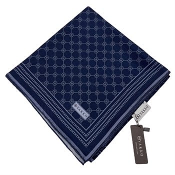 Vakko Twill İpek Eşarp - Özel Seri - İndigo