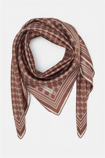 Vakko Twill İpek Eşarp - Özel Seri - Kırmızı Beyaz