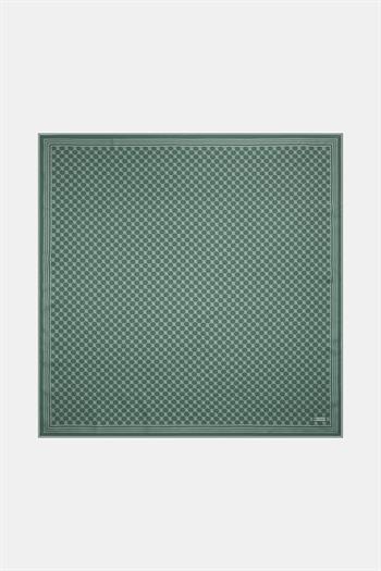 Vakko Twill İpek Eşarp - Özel Seri - Koyu Yeşil