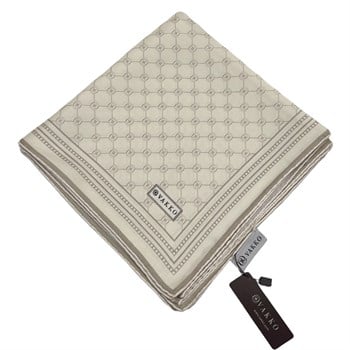 Vakko Twill İpek Eşarp - Özel Seri - Krem