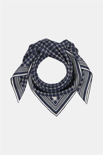 Vakko Twill İpek Eşarp - Özel Seri - Lacivert
