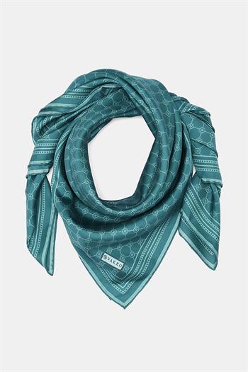 Vakko Twill İpek Eşarp - Özel Seri - Petrol Yeşili