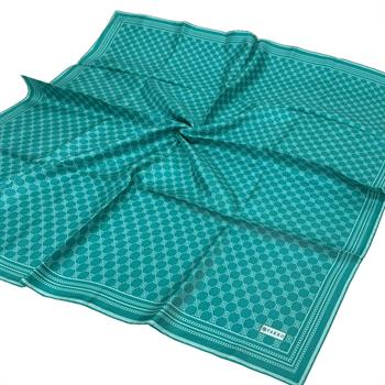 Vakko Twill İpek Eşarp - Özel Seri - Petrol Yeşili