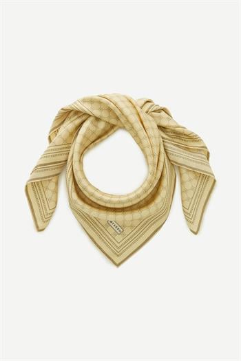 Vakko Twill İpek Eşarp - Özel Seri - Sarı