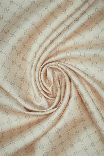 Vakko Twill İpek Eşarp - Özel Seri - Soft Krem