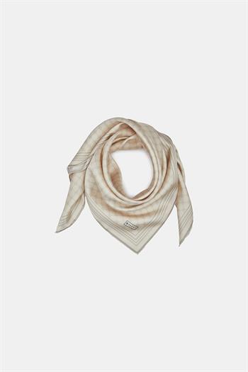 Vakko Twill İpek Eşarp - Özel Seri - Soft Krem