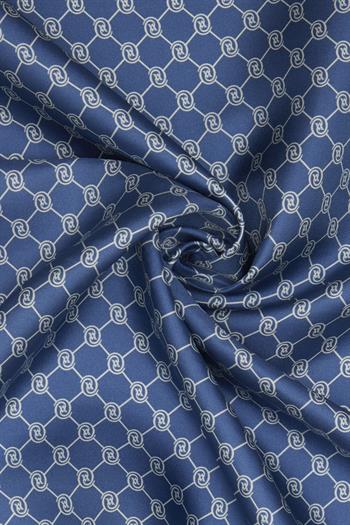 Vakko Twill İpek Eşarp - Özel Seri - Yeni Kot Mavi