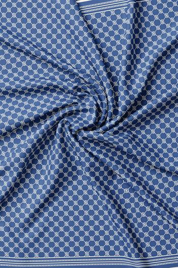 Vakko Twill İpek Eşarp - Özel Seri - Yeni Kot Mavi