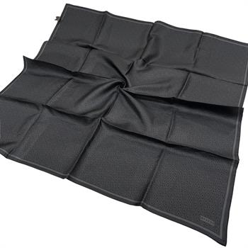 Vakko Twill İpek Eşarp - Yeni Monogram - Füme