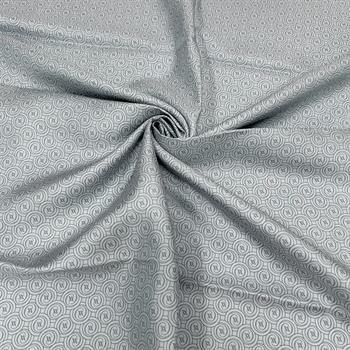 Vakko Twill İpek Eşarp - Yeni Monogram - Gri