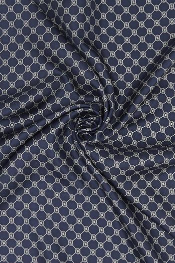 Vakko Twill İpek Şal - Özel Seri - Lacivert