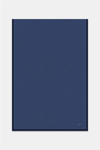 Vakko Twill İpek Şal - Yeni Monogram - Lacivert